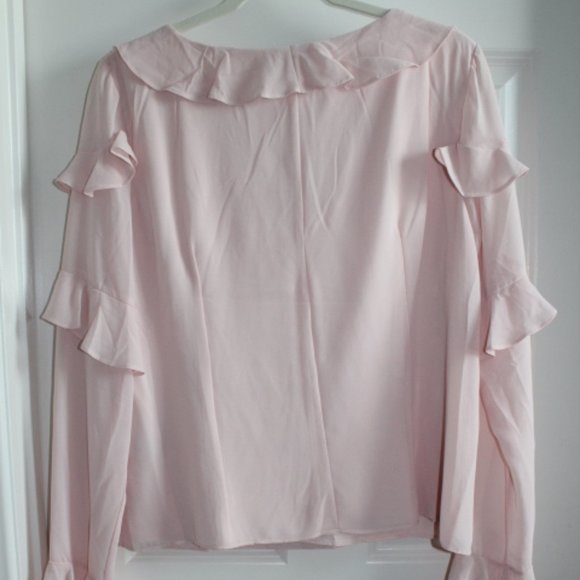 Bebe Ruffle Blouse - Size Large - Picture 2 of 6